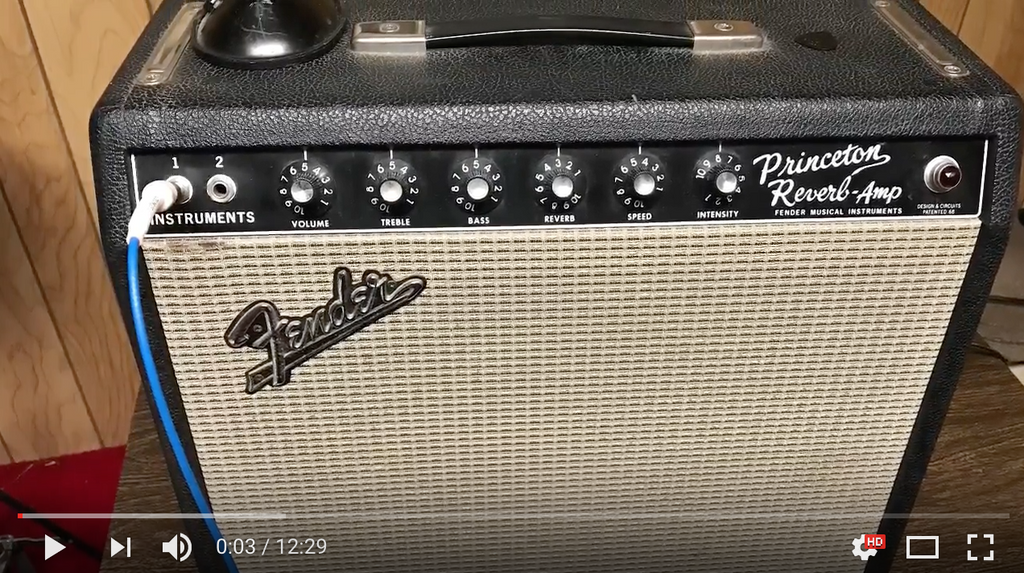 Brother Chunky Demo's His 1964 Fender Princeton Reverb Guitar Amp